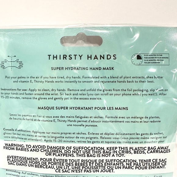 NIP INC.redible NailsInc Thirsty Hands Soft Hands Moisturizing Gloves - set of 2 - Picture 5 of 5